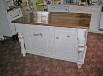 Antiqued Kitchen Island 1 small