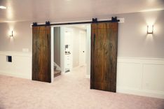 Wood Barn Doors 1 small