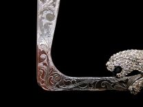 Jaguar European Crystal Engraved License Plate Frame Bedazzled Crystallized Vanity Car Bling 2 small