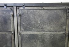 Modern Industrial Media Console, Steel Media Center, Credenza, Entertainment Center 2 small