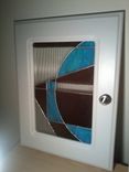 Repurposed Stained Glass Cabinet Doors 2 small
