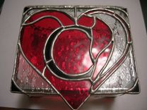 Stained Glass Jewelry Box With Personalized Initial 1 small