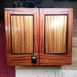 African Mahogany And Zebrawood Cabinet With Wenge Trim 2 small