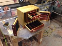Padauk And Canarywood Jewelry Box 3 small