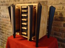 Wenge And Birch Jewlery Box With Vertical Necklace Drawers 6 small