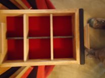 Wenge And Birch Jewlery Box With Vertical Necklace Drawers 10 small