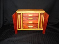 Padauk And Canary Jewlery Box 2 small