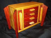 Padauk And Canary Jewlery Box 3 small