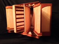 Birdseye Maple And Leopard Wood Jewelry Box For Necklaces 3 small
