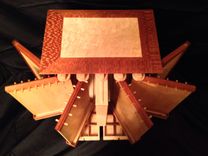 Birdseye Maple And Leopard Wood Jewelry Box For Necklaces 2 small