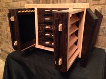 Wenge And Curly Maple Jewelry Box 1 small