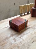 Cocobolo Engagement Ring Box With Malachite Inlays 1 small