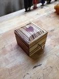 Locking Zebrawood Engagement Ring Box With Heart Inlay 2 small
