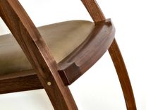Scandinavian Style Rocking Chair With Long Elegant Rockers 3 small