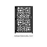 Decorative Steel Gate - Cobblestone Gate Design - Garden Gate - Steel Art Panel 1 small