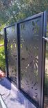 Monstera Leaves Metal double gate #4065 R.O w 72" by 72" H 2 small