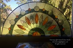 Half Round Sister Stained Glass Transoms 2 small