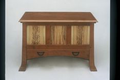 Arts And Crafts Style Blanket Chest With Cedar Bottom 1 small