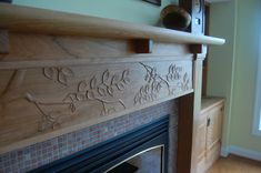 Cherry Arts And Crafts Fireplace Mantel 2 small