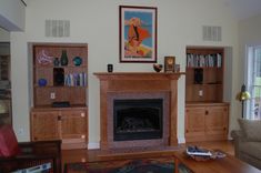 Cherry Arts And Crafts Fireplace Mantel 1 small