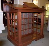Lectern With Storage And Step Stools 2 small