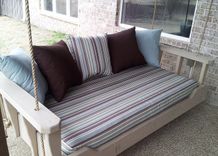 1800'S Swing Beds(Tm) Bed Swing Made In Kiln Dried Cypress Wood 5 small