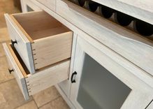 Dining Room Buffet, Sideboard, With Wine Storage Drawer. 5 small