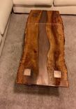 Coffee Table,Live Edge Inlay,Steel Base,Woodworking,Living Room,Office,Mesquite,Reclaimed 4 small