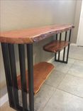 Console Table,Sofa Table,Entryway,Live Edge Furniture,Mesquite,Steel Base,Reclaimed 1 small