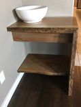 Vanity,Bathroom Vanity,Wood Vanity,Wood Shelf,Woodworking,Live Edge,Natural Wood 1 small