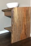 Vanity,Bathroom Vanity,Wood Vanity,Wood Shelf,Woodworking,Live Edge,Natural Wood 2 small