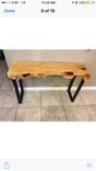 Console Table,Live Edge,Wood Table,Entryway,Hallway,Sofa Table, Furniture 1 small