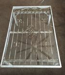 Coffee Table,Reclaimed,Repurposed Gate,Glass Table,Living Room,Office 1 small