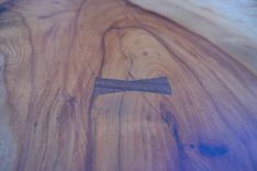 Heavily Figured Live Edge Pecan Coffee Table 5 small