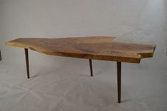 Heavily Figured Live Edge Pecan Coffee Table 3 small