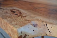 Heavily Figured Live Edge Pecan Coffee Table 2 small