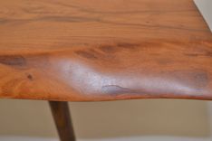 Heavily Figured Live Edge Pecan Coffee Table 6 small