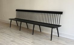 Ebonized Spindle Back Bench 6 small