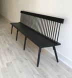 Ebonized Spindle Back Bench 3 small