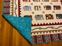 Custom "Elephant Walk" Appliqued Quilt 3 small