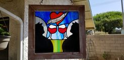 Stained Glass Wine And Cats 1 small