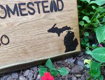 Custom Woodburned Homestead Signs 3 small