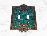 Custom Design Crystallized Wall Light Switch Plates Home Decor European Crystals Bedazzled 3 small