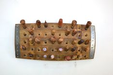 Wine Barrel Bottle Stopper Display - Fifty Gates - Made From Retired California Wine Barrels 3 small