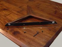 Walnut Coffee Table Wishbone Leg Design.  Modern, Mid-Century, Danish Design Influence. 5 small