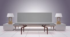 Walnut Coffee Table, Modern Spider Leg Design - Mid-Century Modern, Scandinavian Design Influence 3 small