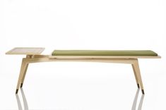 Addison Bench: Mid Century Modern Bench And Side Table 2 small
