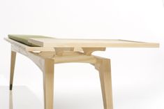 Addison Bench: Mid Century Modern Bench And Side Table 3 small