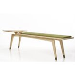 Addison Bench: Mid Century Modern Bench And Side Table 1 small
