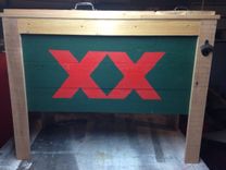 Large Rustic Wood Cooler, 90 Qt Capacity 6 small